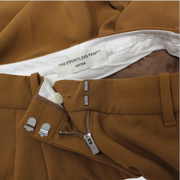 Sz 6 Aritzia The Effortless Pant Crepette Saville HiWaist WideLeg Japan Trouser - Picture 8 of 11